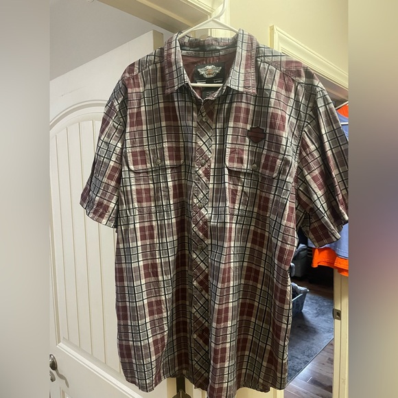 Men’s Harley Davidson button down - Picture 2 of 4
